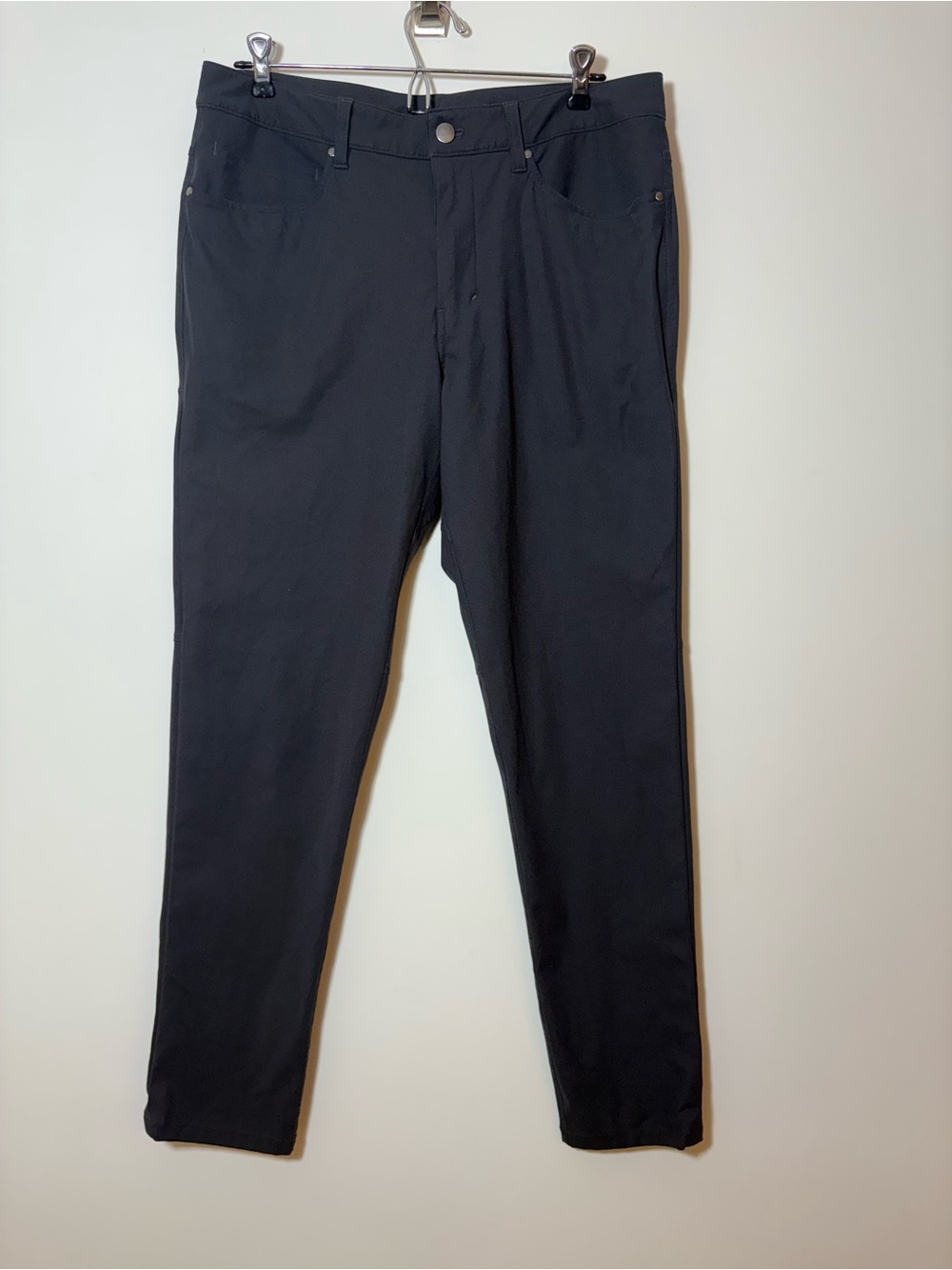 Lululemon Pants Mens 32X30 Gray Obsidian ABC Slim Fit Warpstreme Stretch